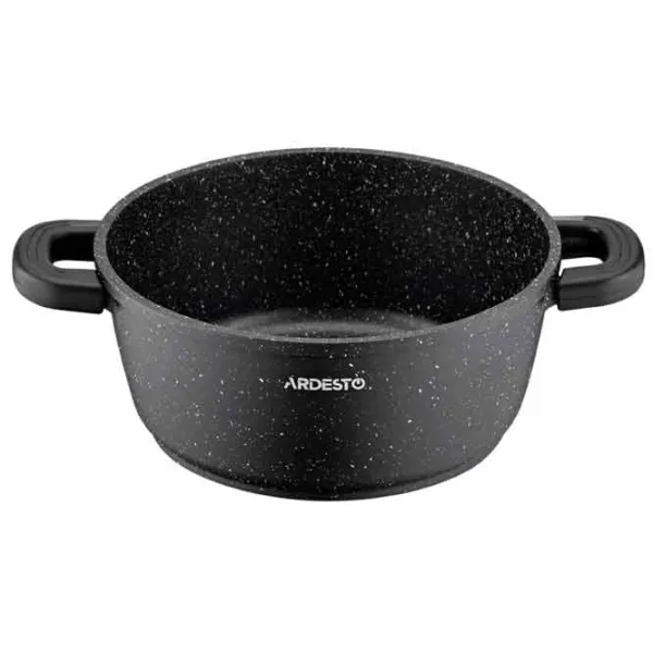 Cratiță Ardesto Pot with lid 4.4l Aluminiu / Black photo 4