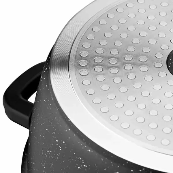 Cratiță Ardesto Pot with lid 4.4l Aluminiu / Black photo 9