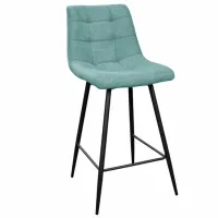 Барный стул Deco Capella Ткань / Металл / Светло-синий