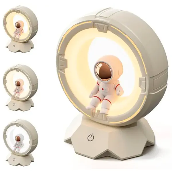 Proiector de stele XO Astronaut Spaceman Tri-color Night Light Pat OZ12 3+ / Brown White photo 3
