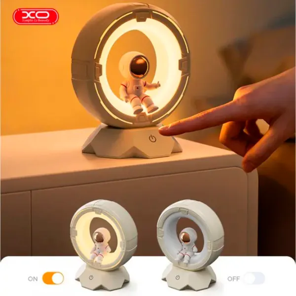 Proiector de stele XO Astronaut Spaceman Tri-color Night Light Pat OZ12 3+ / Brown White photo 4