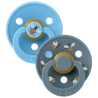 Соска круглая Bibs Studio Colour 13024101 Унисекс / 18 месяцев - 36 месяцев / Латекс / Breeze 