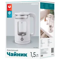 Электрочайник Ardesto EKL-T31GW 1.5л / Скрытый / Белый photo 6
