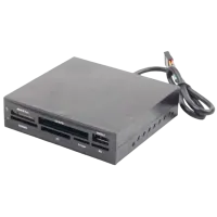 Карт-ридер Gembird FDI2-ALLIN1-02-B  USB 2.0 / Черный