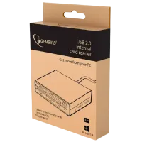 Cititor de carduri Gembird FDI2-ALLIN1-02-B USB 2.0 / Black photo 2