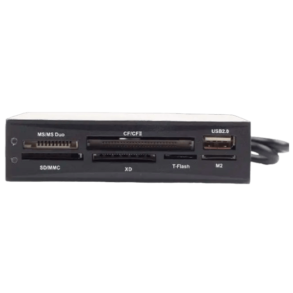 Cititor de carduri Gembird FDI2-ALLIN1-02-B  USB 2.0 / Black photo 3