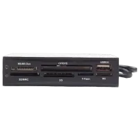 Cititor de carduri Gembird FDI2-ALLIN1-02-B USB 2.0 / Black photo 3