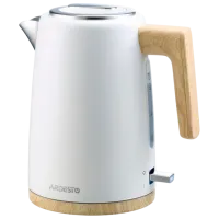 Электрочайник Ardesto EKL-F420WWD 1.7л / Скрытый / Белый