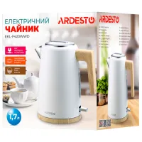 Электрочайник Ardesto EKL-F420WWD 1.7л / Скрытый / Белый photo 6