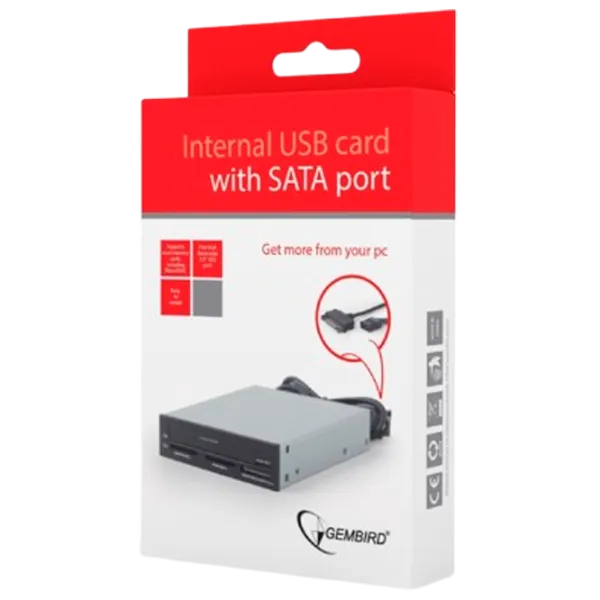 Карт-ридер Gembird FDI2-ALLIN1-03  USB 3.0 / Серый photo 5