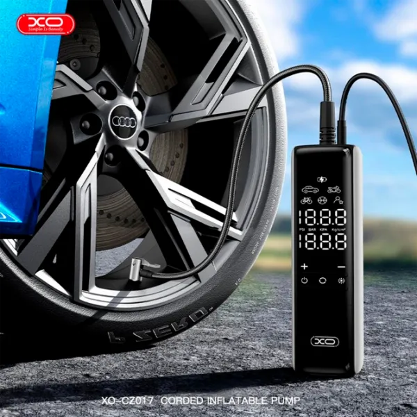 Compresor auto XO Smart Mini Wired Inflatable Pump 22 Cylinders 25 l/min / 10 bar photo 3
