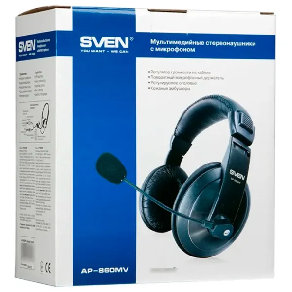 Căști Sven AP-860 MV Black Black Cu fir/ Gaming photo 8