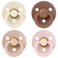 Соска круглая Bibs Colour 120459 Унисекс / 0 месяцев - 6 месяцев / Латекс / Слоновая кость