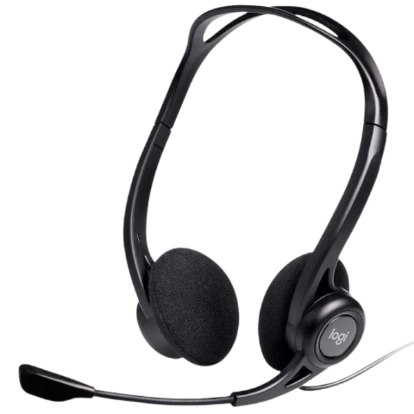 Căști Logitech H960 Gray Black Cu fir/ Personal photo 1