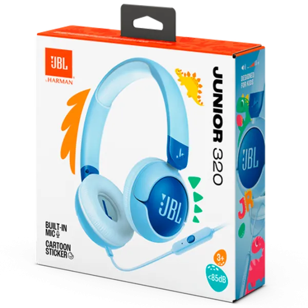 Căști JBL Jr320 White Blue Cu fir/ Personal photo 7 Căști JBL Jr320 White Blue Cu fir/ Personal photo 7