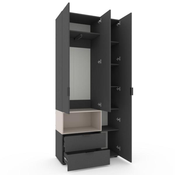 Шкаф Nex Home A002L 100 x 42см x 230 / ЛДСП / Кашемир photo 2