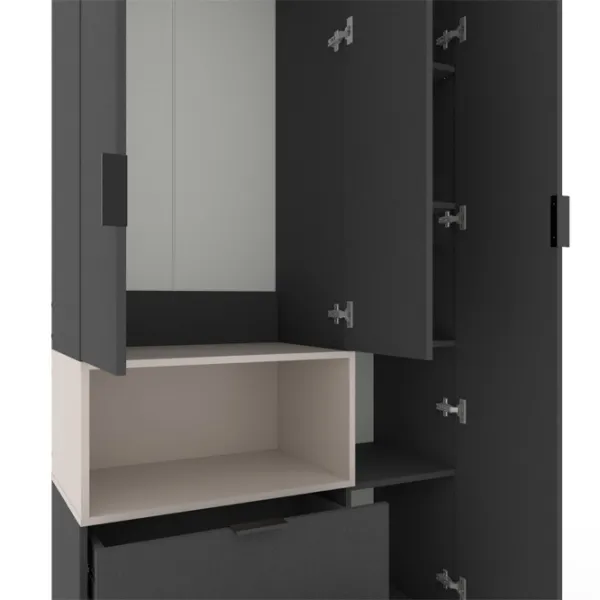 Шкаф Nex Home A002L 100 x 42см x 230 / ЛДСП / Кашемир photo 3