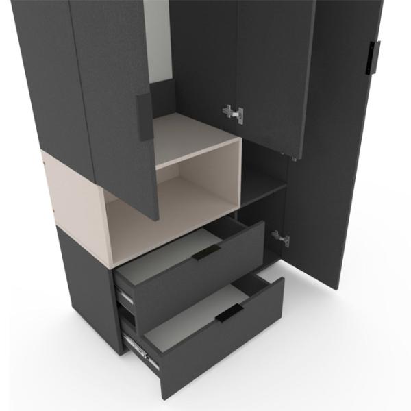 Шкаф Nex Home A002L 100 x 42см x 230 / ЛДСП / Кашемир photo 4