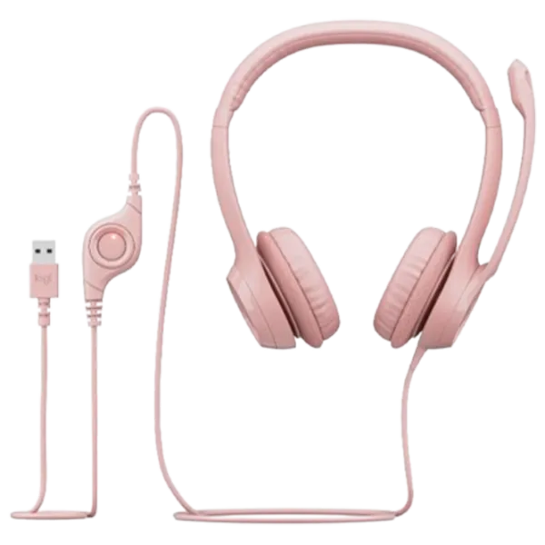 Наушники Logitech H390 Pink Розовый Проводная/ Персональный photo 5 Наушники Logitech H390 Pink Розовый Проводная/ Персональный photo 5