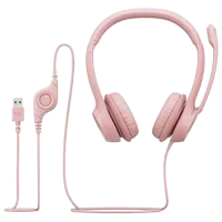Наушники Logitech H390 Pink Розовый Проводная/ Персональный photo 5