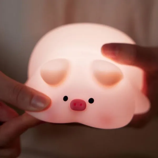 Lampă de noapte XO Little Pink Pig Pink photo 2