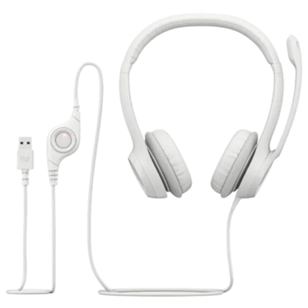 Наушники Logitech H390 Серый Белый Проводная/ Персональный photo 2