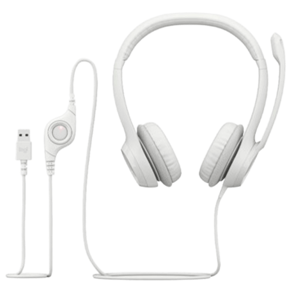 Наушники Logitech H390 Серый Белый Проводная/ Персональный photo 2