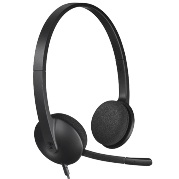 Наушники Logitech H340 Черный Черный Проводная/ Персональный photo 1