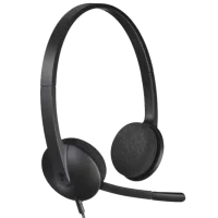 Наушники Logitech H340 Черный Черный Проводная/ Персональный