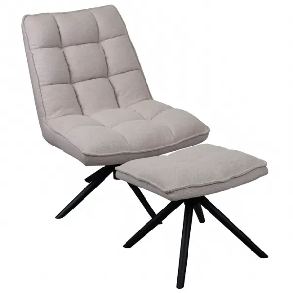 Кресло DecoPrim Spello Y-841 Черный Бежевый photo 1