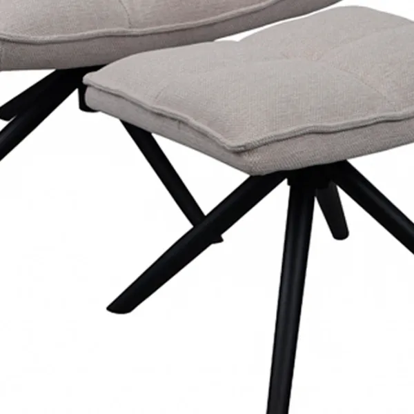 Кресло DecoPrim Spello Y-841 Черный Бежевый photo 4