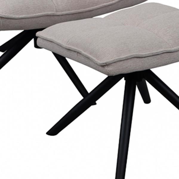 Кресло DecoPrim Spello Y-841 Черный Бежевый photo 4