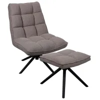 Fotoliu DecoPrim Spello Y-841 Black Gray