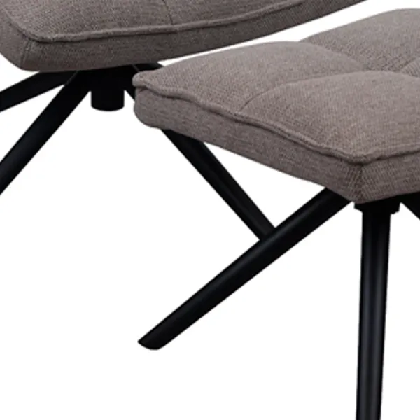 Кресло DecoPrim Spello Y-841 Черный Серый photo 3