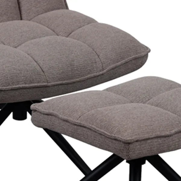 Кресло DecoPrim Spello Y-841 Черный Серый photo 4