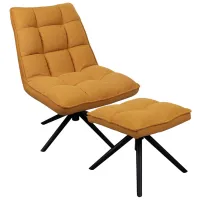 Кресло DecoPrim Spello Y-841 Черный Желтый