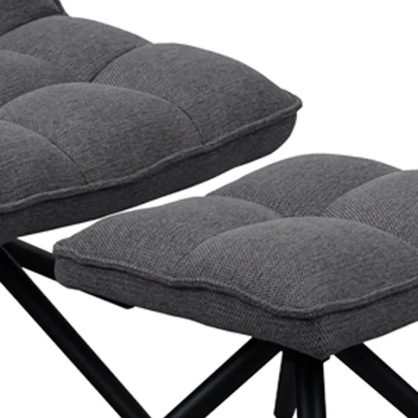 Кресло DecoPrim Spello Y-841 Черный Тёмно-серый photo 3