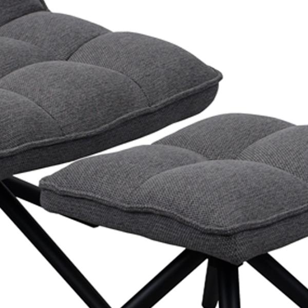 Кресло DecoPrim Spello Y-841 Черный Тёмно-серый photo 3