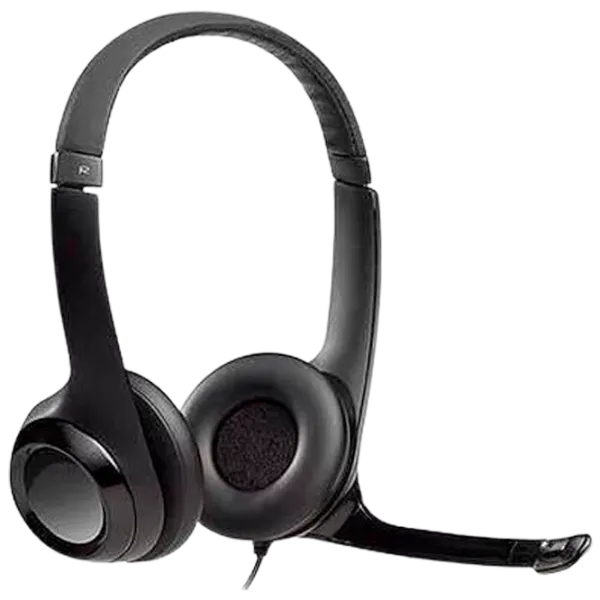 Наушники Logitech H390 Черный Черный Проводная/ Персональный photo 1