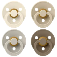 Соска круглая Bibs Colour 110460 Унисекс / 0 месяцев - 6 месяцев / Латекс / Слоновая кость