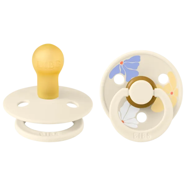 Соска круглая Bibs Studio Colour 11013101 Для девочек / 0 месяцев - 6 месяцев / Латекс / Слоновая кость photo 1