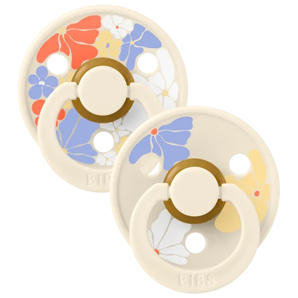 Соска круглая Bibs Studio Colour 11013101 Для девочек / 0 месяцев - 6 месяцев / Латекс / Слоновая кость photo 2
