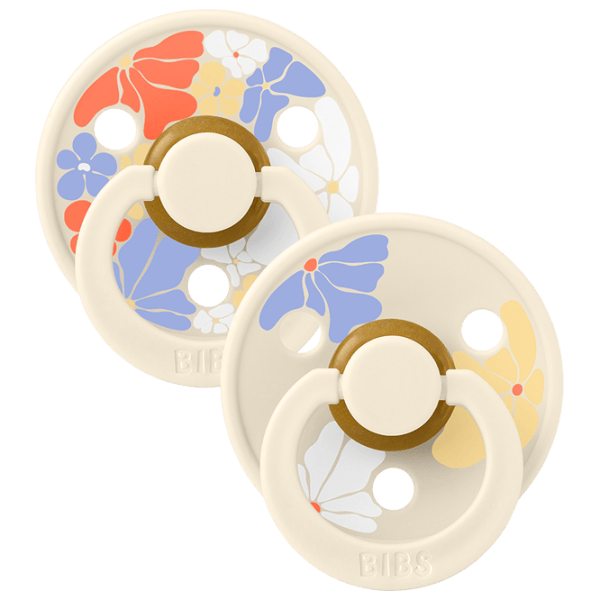 Соска круглая Bibs Studio Colour 11013101 Для девочек / 0 месяцев - 6 месяцев / Латекс / Слоновая кость photo 2