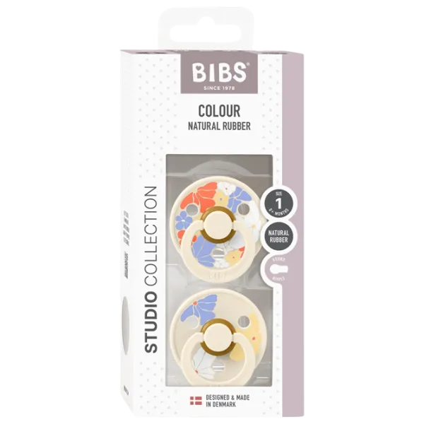 Соска круглая Bibs Studio Colour 11013101 Для девочек / 0 месяцев - 6 месяцев / Латекс / Слоновая кость photo 6