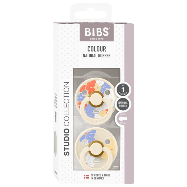 Соска круглая Bibs Studio Colour 11013101 Для девочек / 0 месяцев - 6 месяцев / Латекс / Слоновая кость photo 6
