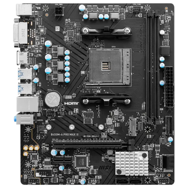 Материнская плата MSI B450M-A PRO MAX II mATX / AMD B450M-A photo 1