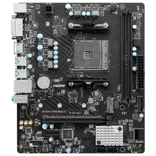 Материнская плата MSI B450M-A PRO MAX II mATX / AMD B450M-A photo 1