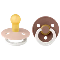 Соска круглая Bibs Colour Glow 110454  Унисекс / 0 месяцев - 6 месяцев / Латекс / Лесовик