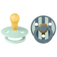 Соска круглая Bibs Studio Colour 11022102  Унисекс / 0 месяцев - 6 месяцев / Латекс / Северная мята