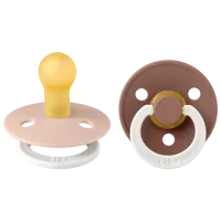 Соска круглая Bibs Colour Glow 120454 Для девочек / 6 месяцев - 18 месяцев / Латекс / Лесовик